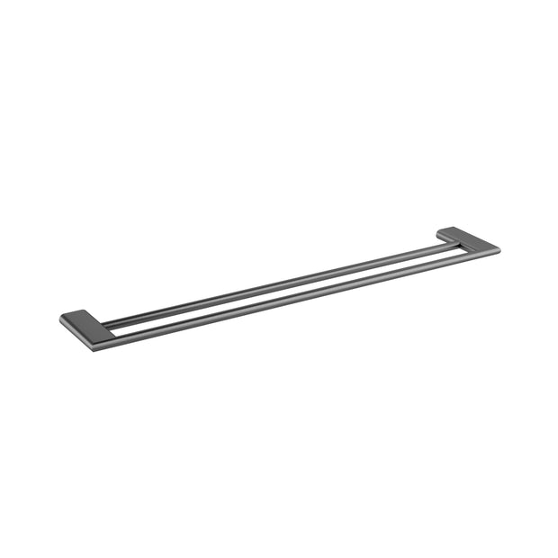 Zenmo Kenzo 75cm Double Towel Rail in Gun Metal