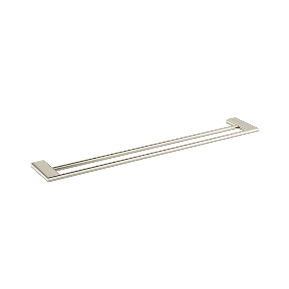 Zenmo Kenzo 75cm Double Towel Rail in Brushed Nickel