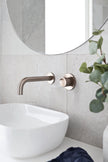 Round Wall Mixer Pinless Handle Trim Kit (In-wall Body Not Included) - Champagne