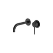 Poco Wall Basin/Bath Set 165mm Lead Free in Black - Two cover plates