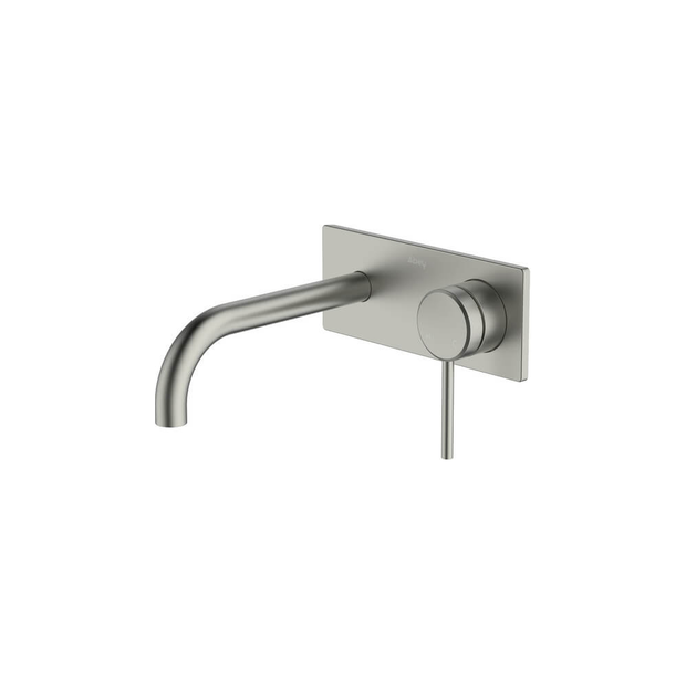 Poco Wall Basin/Bath Set 165mm Lead Free in Brushed Nickel - One cover plate