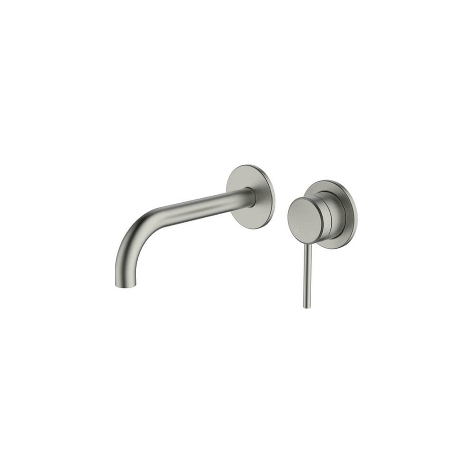 Poco Wall Basin/Bath Set 165mm Lead Free in Brushed Nickel - Two cover plates