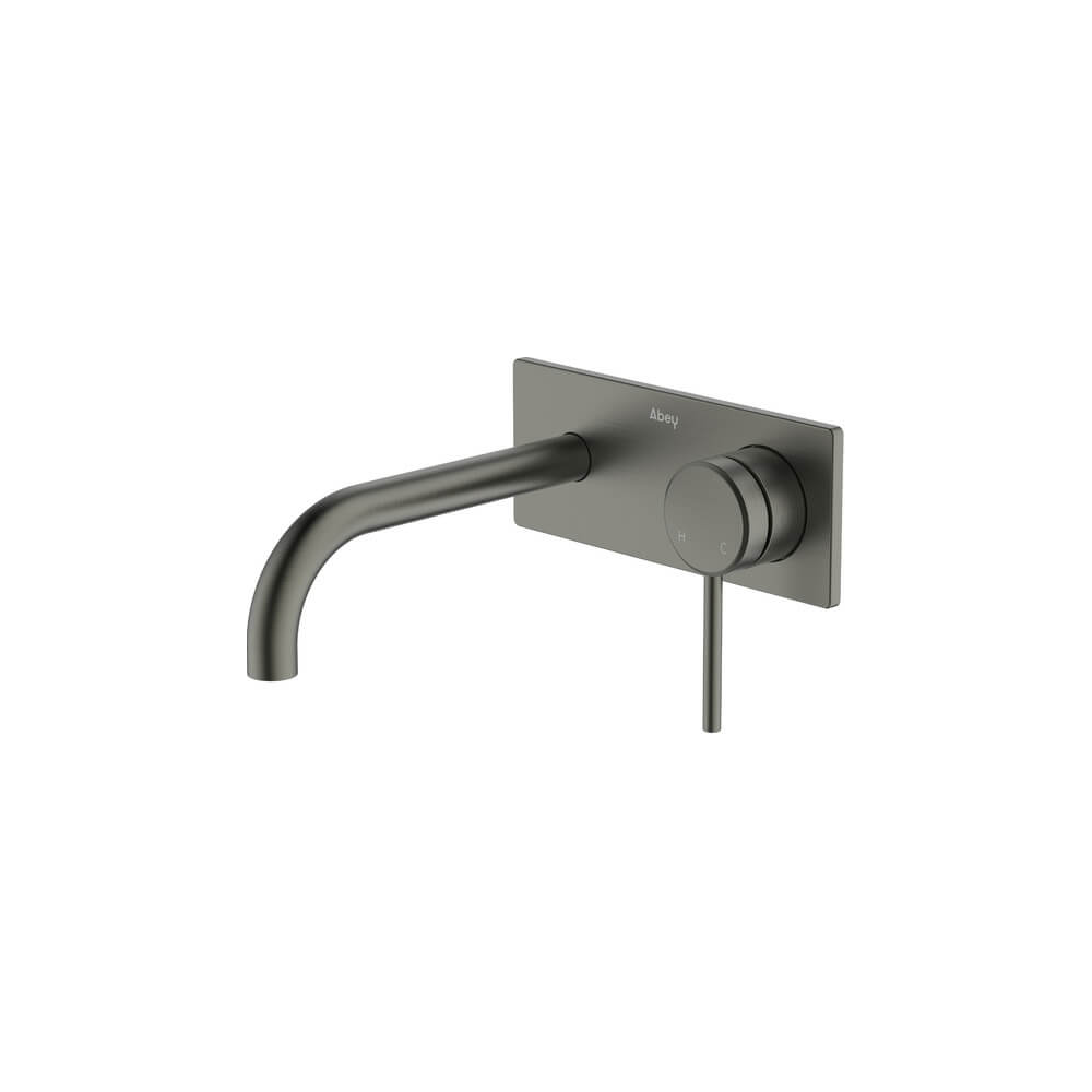 Poco Wall Basin/Bath Set 165mm Lead Free in Gun Metal - One cover plate