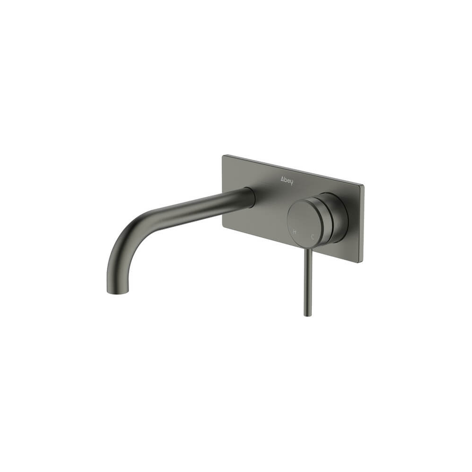 Poco Wall Basin/Bath Set 165mm Lead Free in Gun Metal - One cover plate