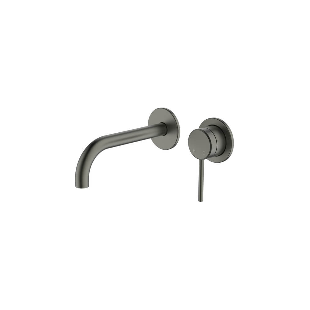 Poco Wall Basin/Bath Set 165mm Lead Free in Gun Metal - Two cover plates