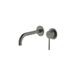 Poco Knurled Wall Basin/Bath Set 165mm Lead Free in Gun Metal - Two cover plates