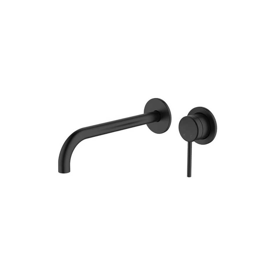Poco Wall Basin/Bath Set 220mm Lead Free in Black - Two cover plates