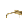 Poco Wall Basin/Bath Set 220mm Lead Free in Brushed Brass - One cover plate