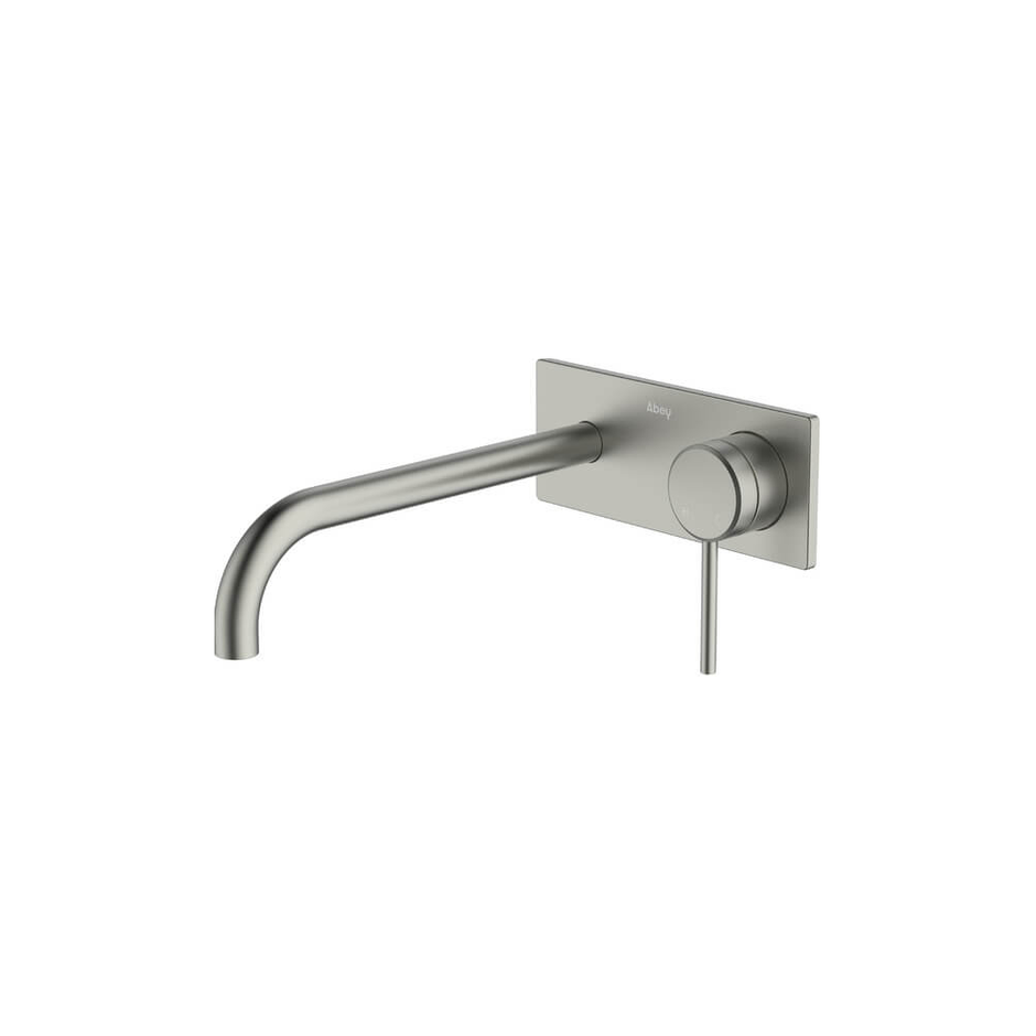 Poco Wall Basin/Bath Set 220mm Lead Free in Brushed Nickel - One cover plate