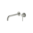 Poco Wall Basin/Bath Set 220mm Lead Free in Brushed Nickel - Two cover plates