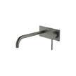Poco Knurled Wall Basin/Bath Set 220mm Lead Free in Gun Metal - One cover plate