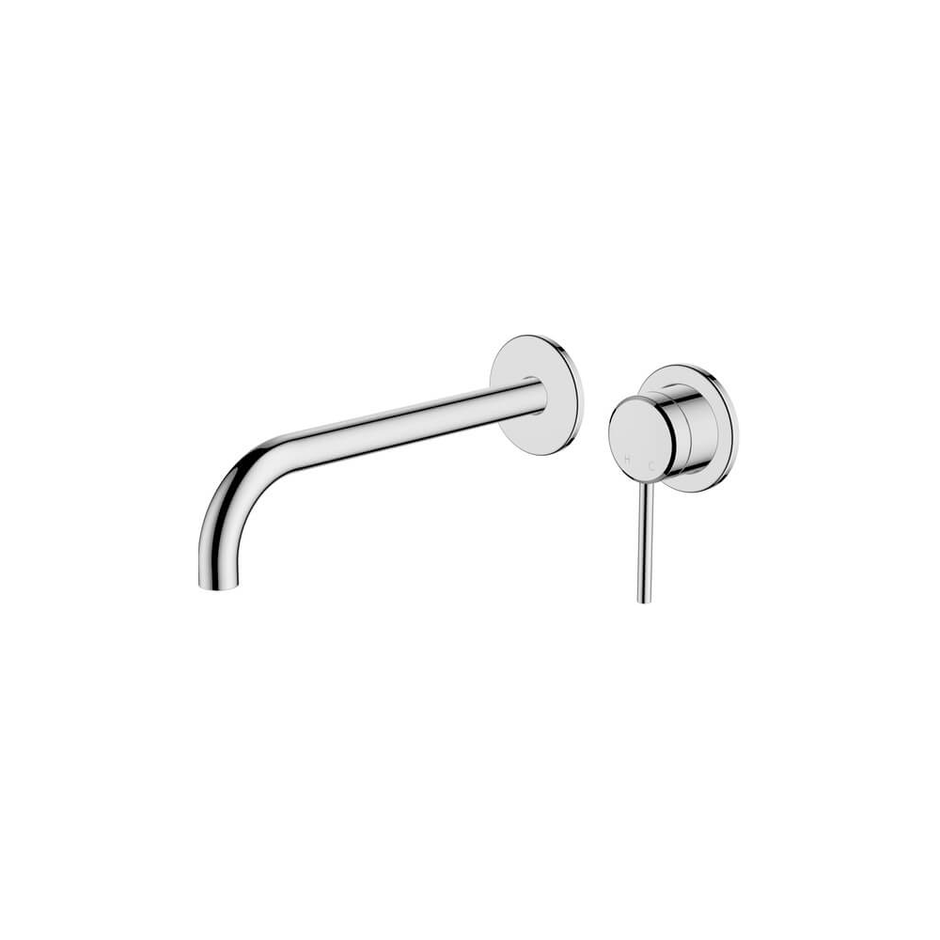 Poco Wall Basin/Bath Set 220mm Lead Free in Chrome - Two cover plates