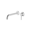 Poco Wall Basin/Bath Set 220mm Lead Free in Chrome - Two cover plates