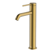 Poco High Basin Mixer in Brushed Brass