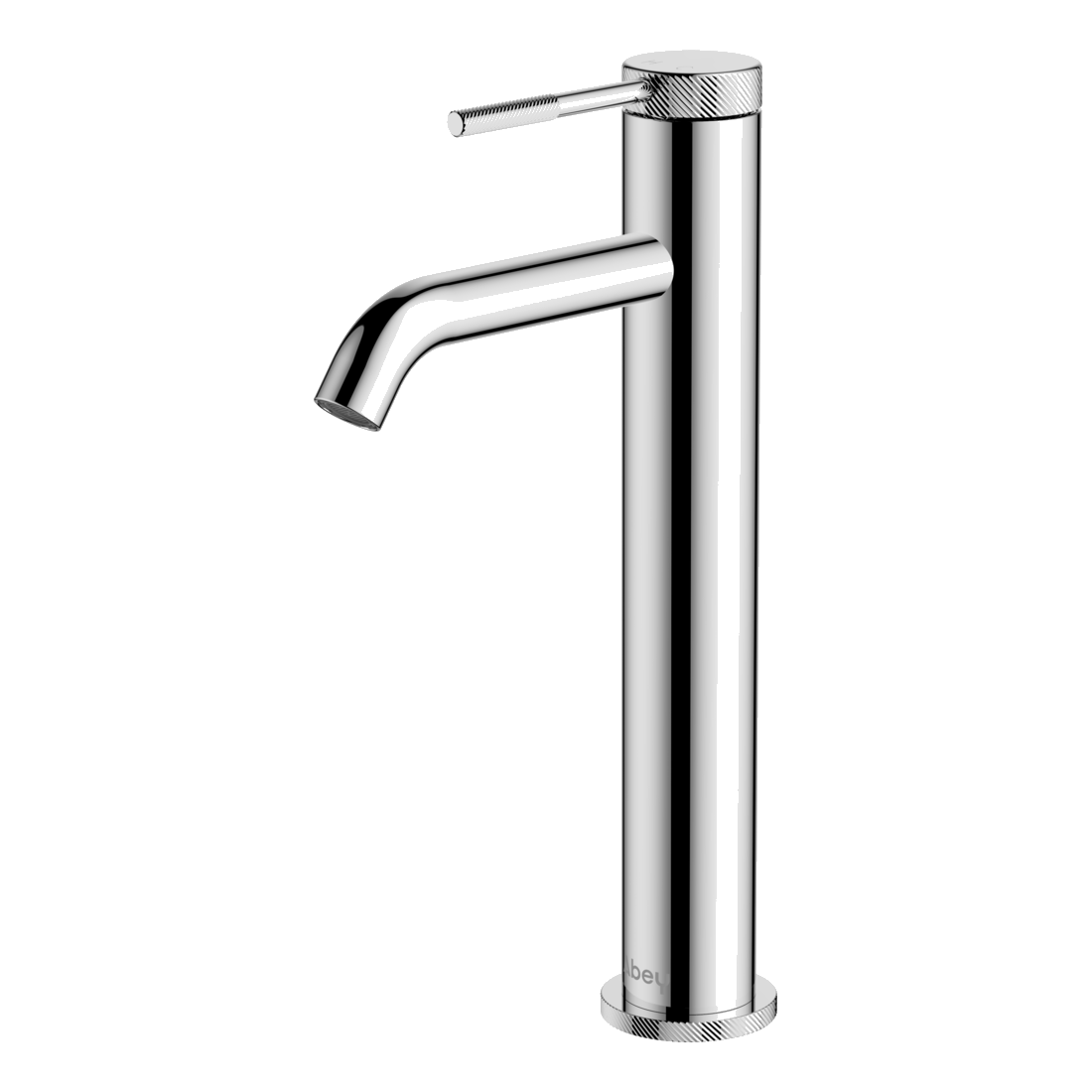 Poco Knurled High Basin Mixer in Chrome