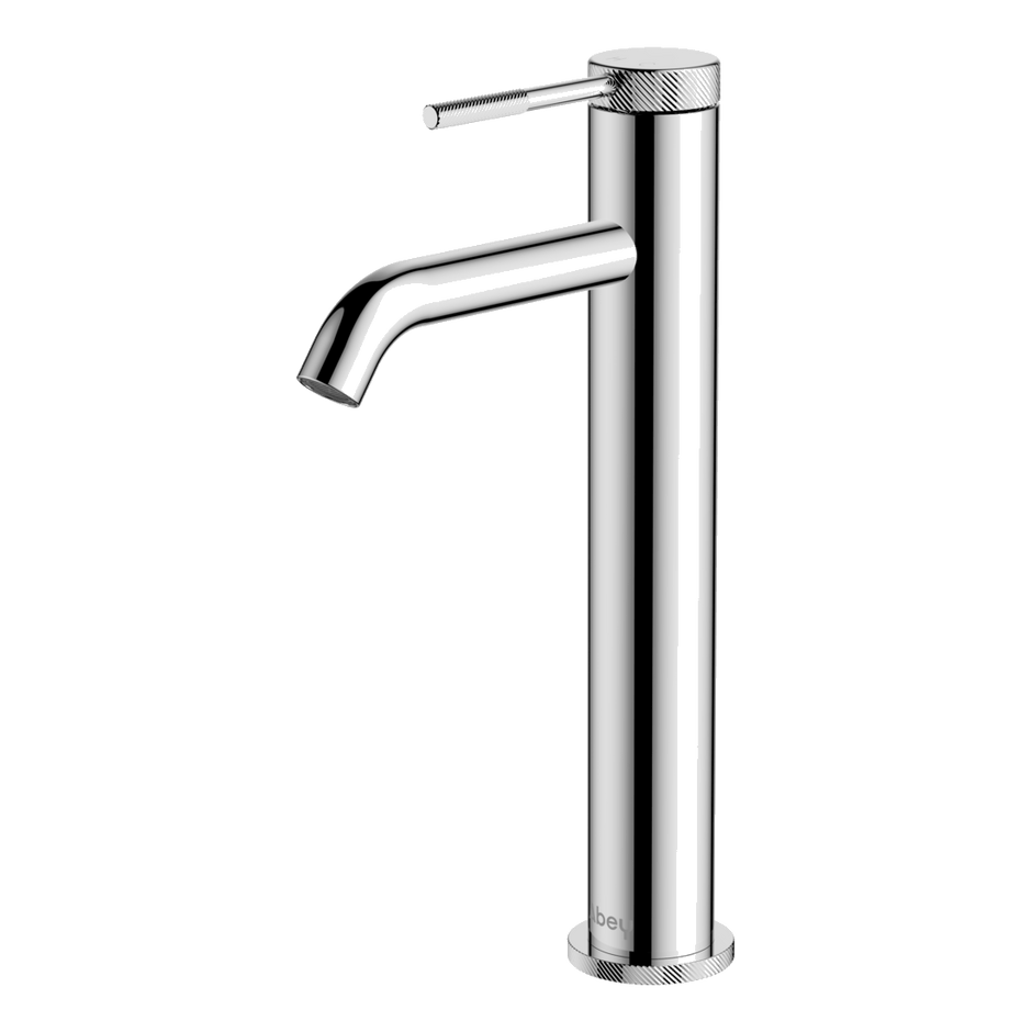 Poco Knurled High Basin Mixer in Chrome
