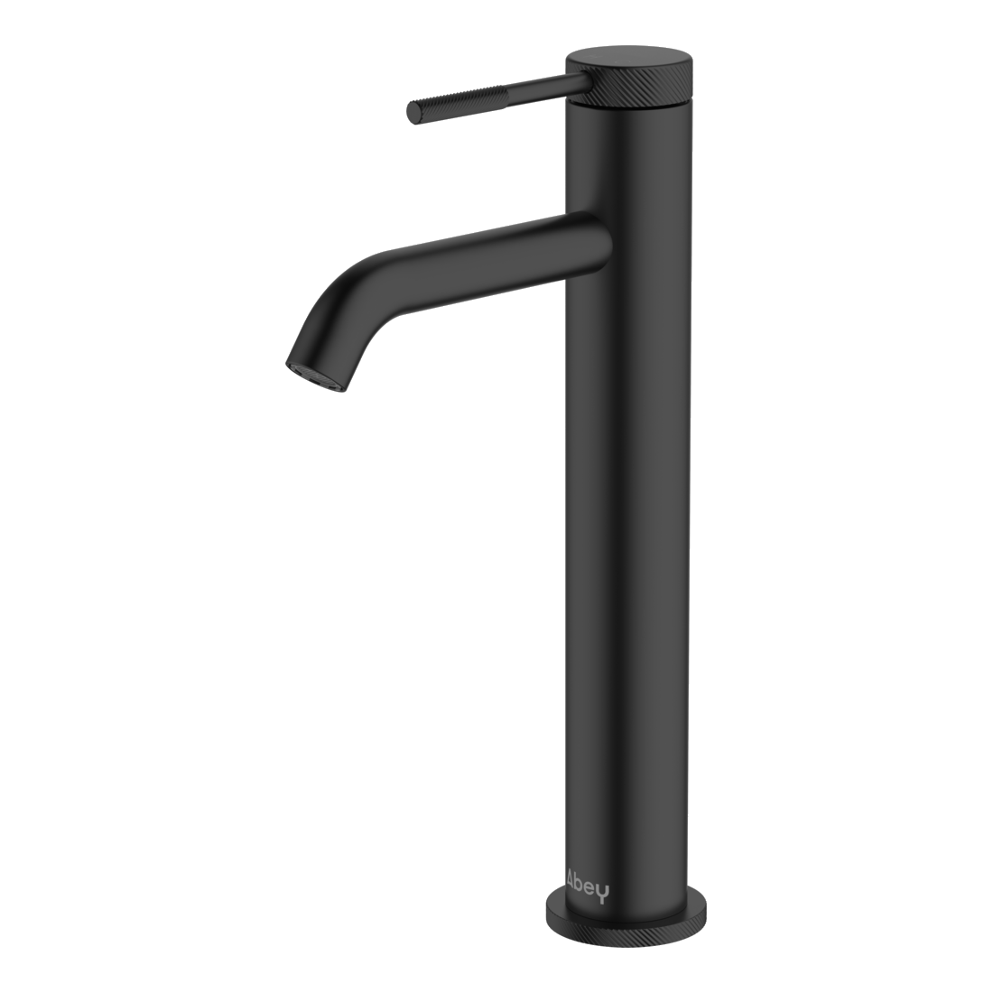 Poco Knurled High Basin Mixer in Black