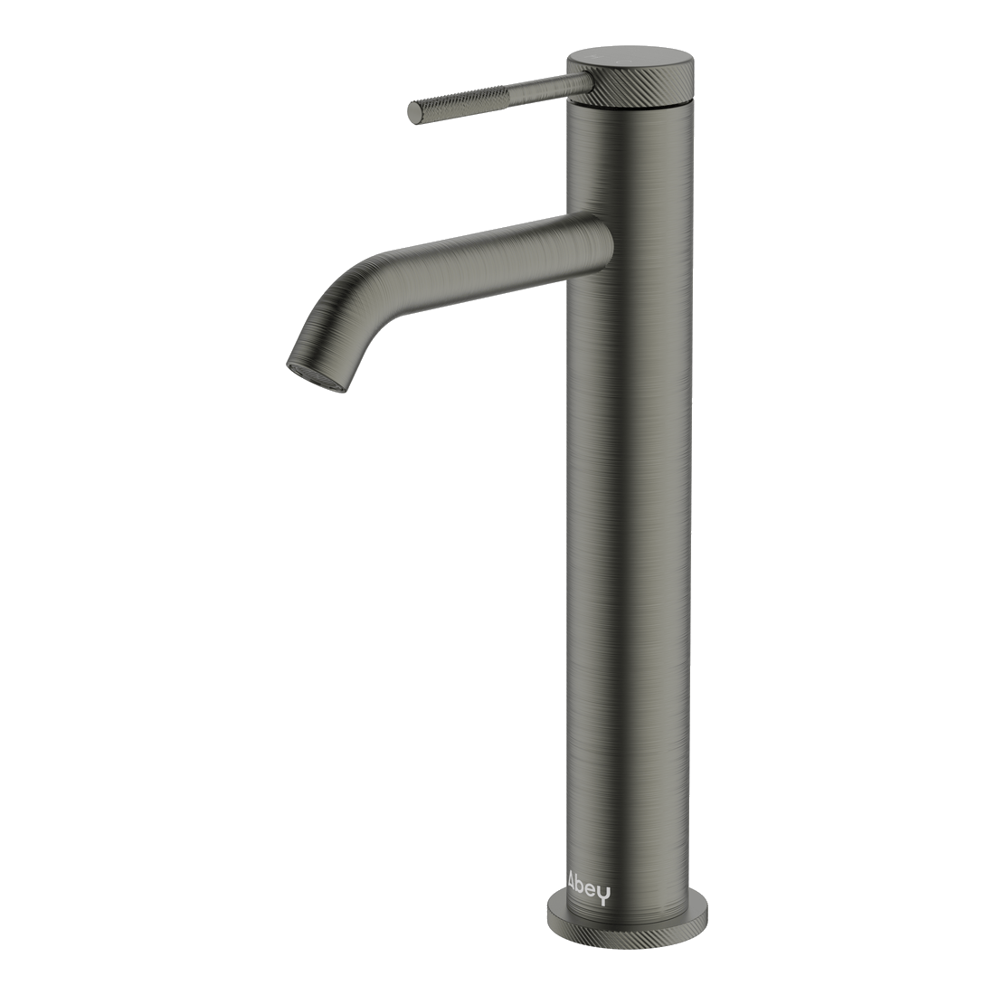 Poco Knurled High Basin Mixer in Gun Metal