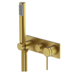 Poco 3 Hole Bath/Shower Mixer Set in Brushed Brass