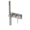 Poco 3 Hole Bath/Shower Mixer Set in Brushed Nickel