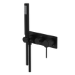 Poco 3 Hole Bath/Shower Mixer Set in Black
