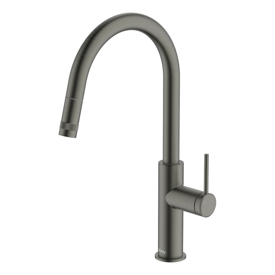 Poco Pull Out Kitchen Mixer in Gun Metal