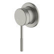 Poco Knurled Shower Mixer in Brushed Nickel