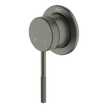 Poco Knurled Shower Mixer in Gun Metal