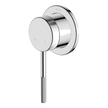 Poco Knurled Shower Mixer in Chrome
