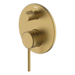 Poco Diverter Mixer in Brushed Brass