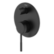 Poco Knurled Diverter Mixer in Black