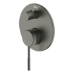 Poco Knurled Diverter Mixer in Gun Metal