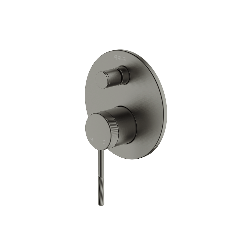 Poco Knurled Diverter Mixer in Gun Metal