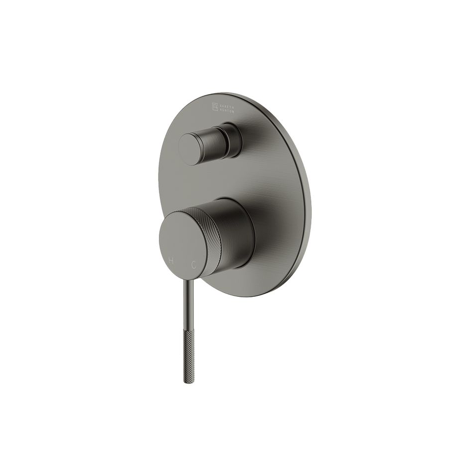 Poco Knurled Diverter Mixer in Gun Metal