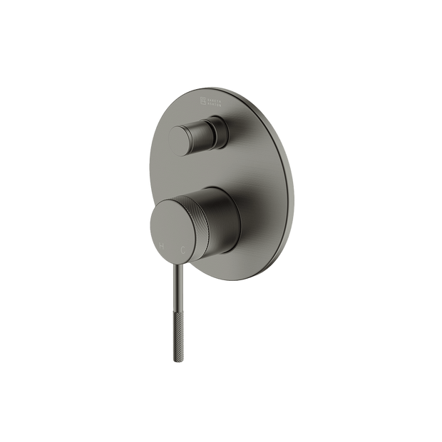 Poco Knurled Diverter Mixer in Gun Metal