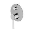 Poco Knurled Diverter Mixer in Chrome