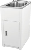Zenmo Lavassa 35L Laundry Trough and Cabinet 455mm in Matte White