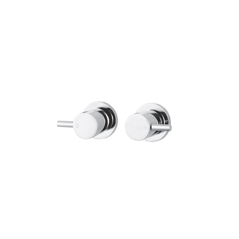 Zenmo Jess Quarter Turn Wall Top Assembly with Ceramic Disc in Chrome