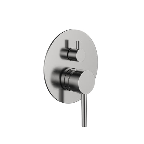 Zenmo Jess Shower Mixer with Diverter in Brushed Nickel