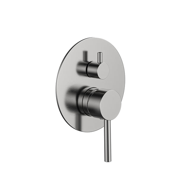 Zenmo Jess Shower Mixer with Diverter in Brushed Nickel