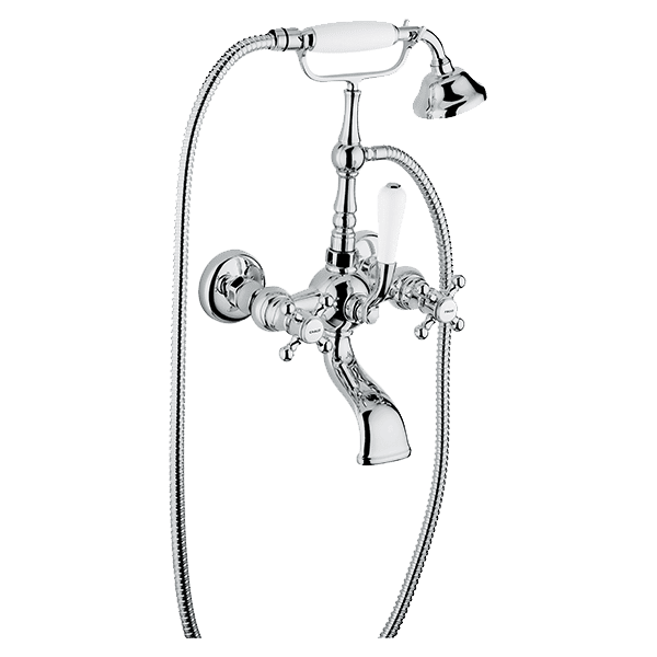 Provincial Wall Mounted Bath Filler in Chrome