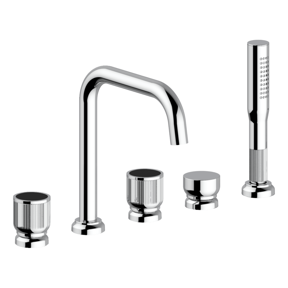 Lumiere Five Piece Bath Mixer Set