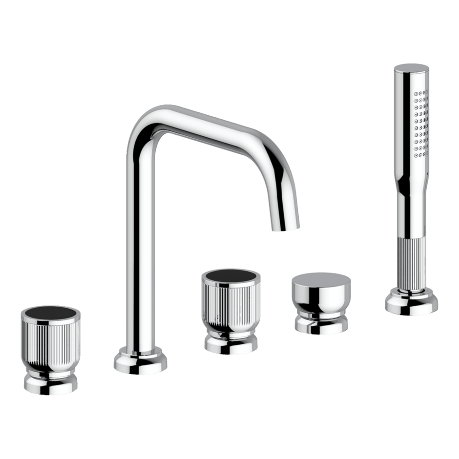 Lumiere Five Piece Bath Mixer Set