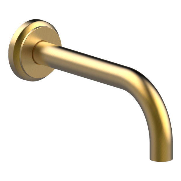 Lumiere Wall Mounted Bath Spout in Brushed Gold