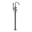 Lumiere Floor Mounted Bath Filler in Black Brushed Nickel