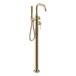 Lumiere Floor Mounted Bath Filler in Light Gold
