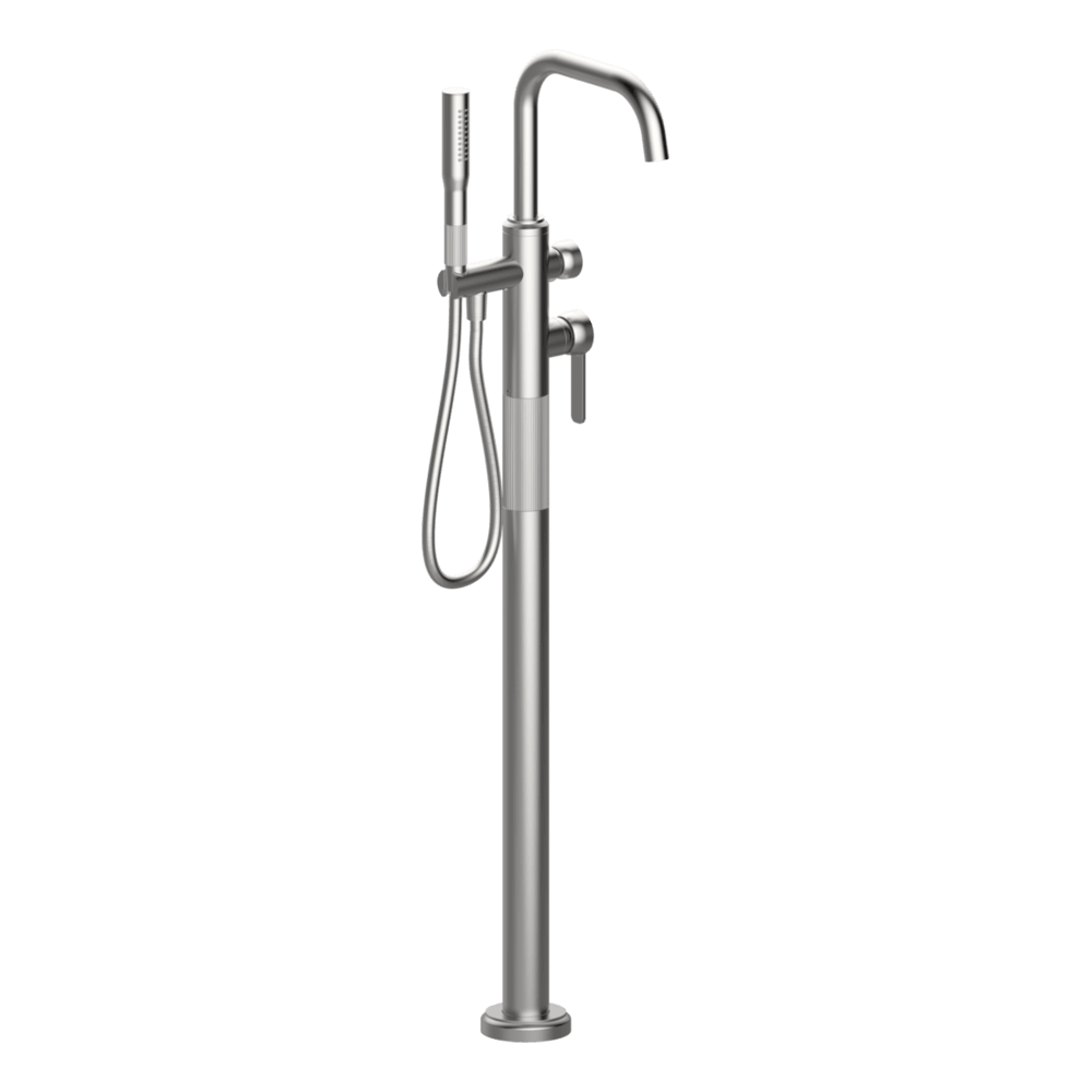 Lumiere Floor Mounted Bath Filler in Polished Nickel