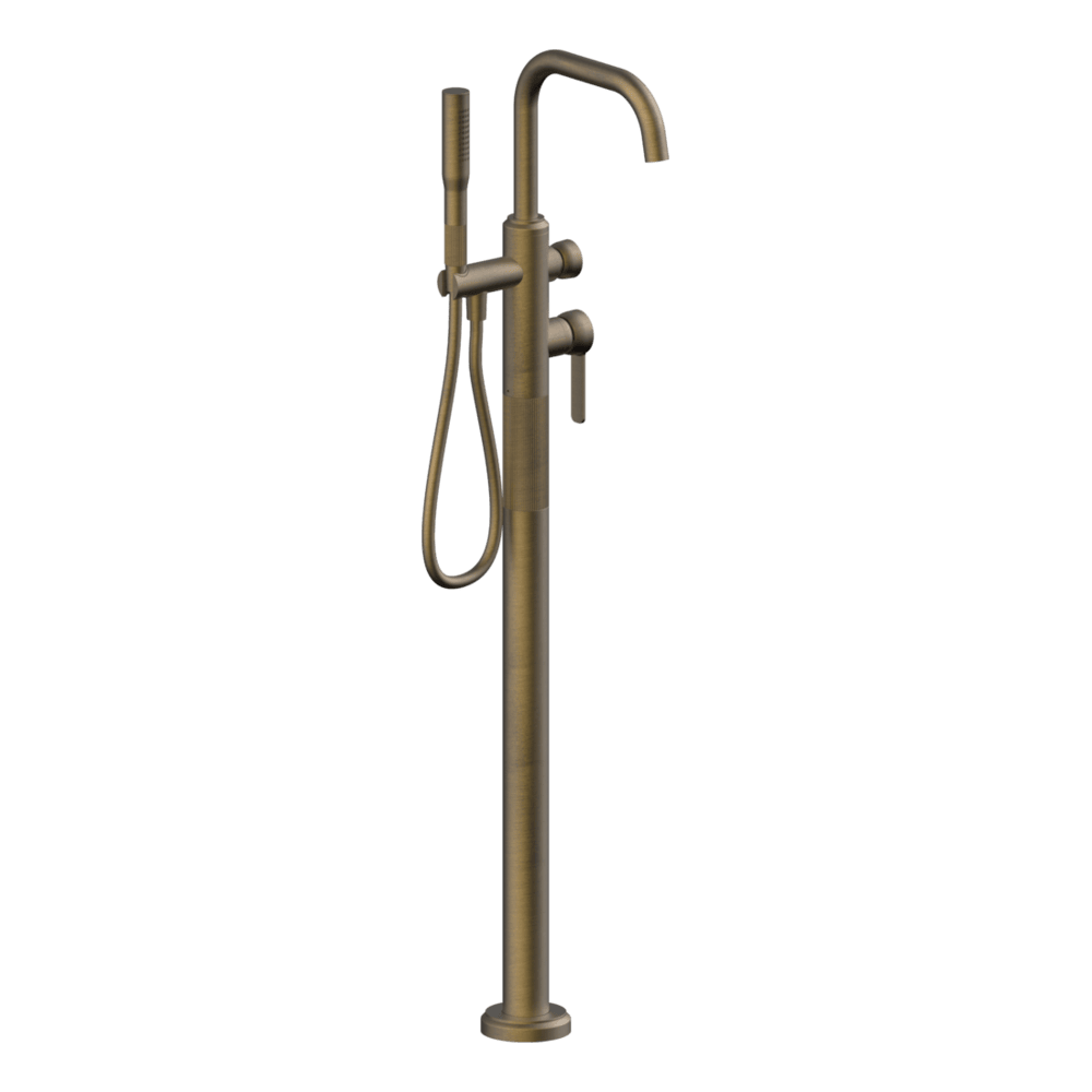 Lumiere Floor Mounted Bath Filler in Tobacco