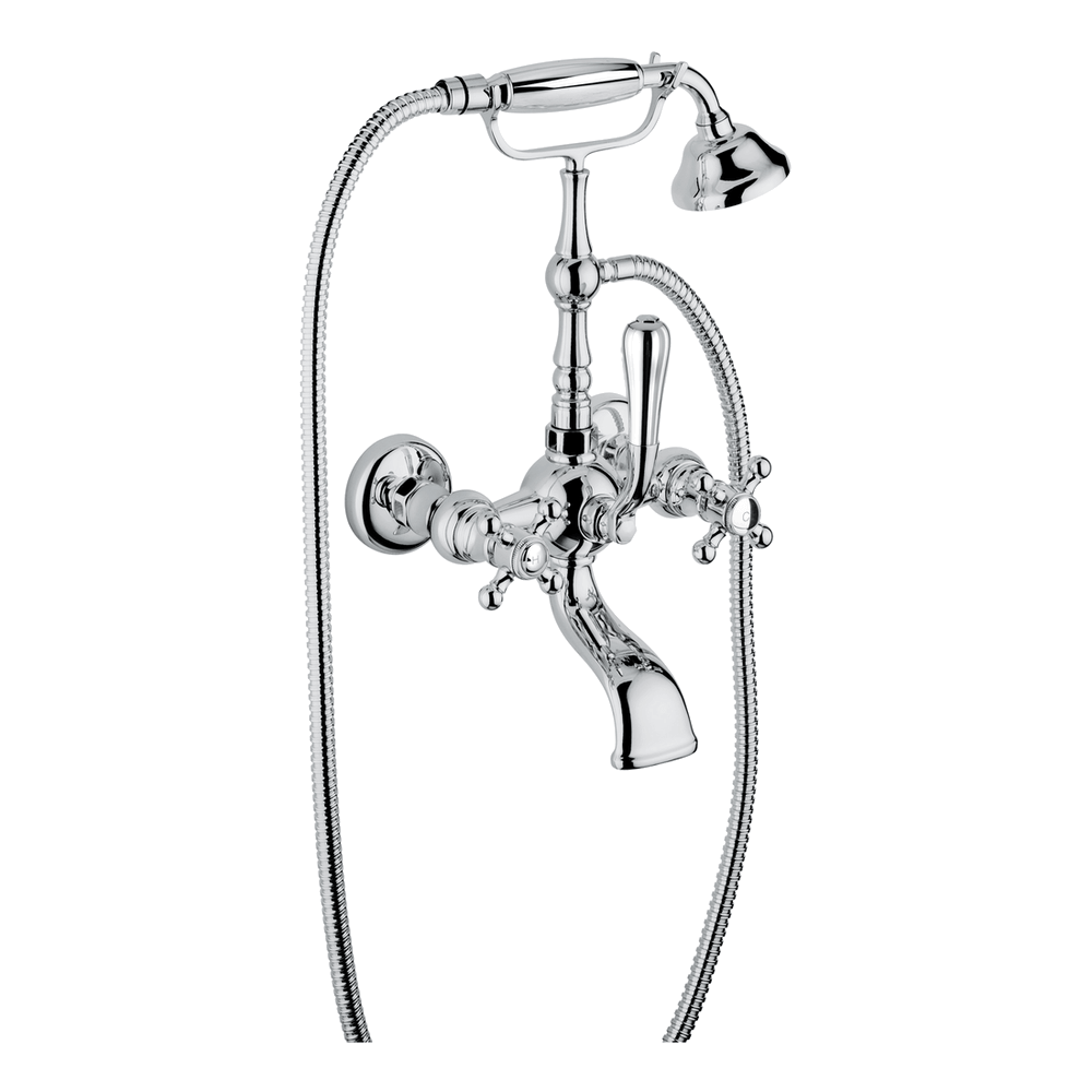 Provincial Wall Mounted Bath Filler in Black Brushed Nickel