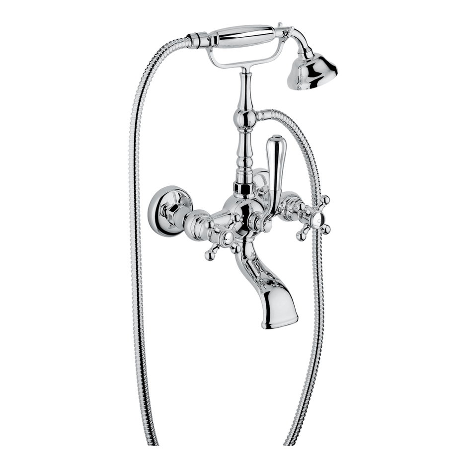 Provincial Wall Mounted Bath Filler in Black Brushed Nickel